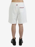 THOM BROWNE - Men Mid Thigh Sweat Shorts W/Rwb Patch Pocket In Solid Loopback - Image 3
