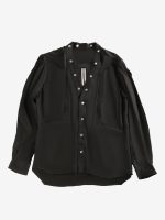 RICK OWENS - Men Cupro Larry Fogpocket Shirt - Image 5