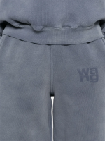 T BY ALEXANDER WANG - Women Essential Terry Classic Puff Paint Logo Sweatpants - Image 4