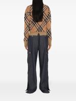 BURBERRY - Womens Check Wool Blend Sweater - Image 3