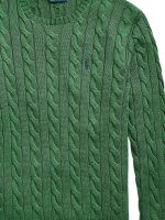 POLO RALPH LAUREN - Men Long Sleeve Cotton Cable Knit Crewneck Sweater - Image 2