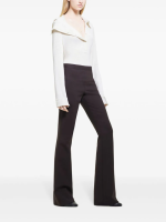 COURRÈGES - Women Oblique Crepe Jersey Shirt - Image 2
