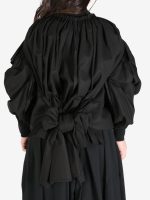 COMME DES GARCONS TAO - Women Exaggerated Pleated Design Sleeveless Blouson - Image 3