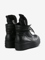 RICK OWENS - Men Scarpe In Pelle Mega Bumper Sneakers - Image 3