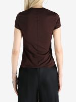 RICK OWENS - Women Cropped Level Tee - Image 3