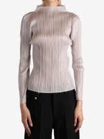 Purple pullover worn by a person, showing the pullover fit