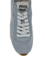 MIU MIU - Women Plume Suede Sneakers - Image 4