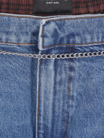 ALEXANDER WANG - Women Chain Belt Prestyled Oversized Pleated Jean - Image 3