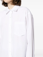 T BY ALEXANDER WANG - Women Boyfriend Shirt With Logo Flag Tag - Image 4