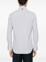 THOM BROWNE - Men Straight Fit L/S BD W/Satin Fill Stitch Flowers With Applique Shirt - Image 3
