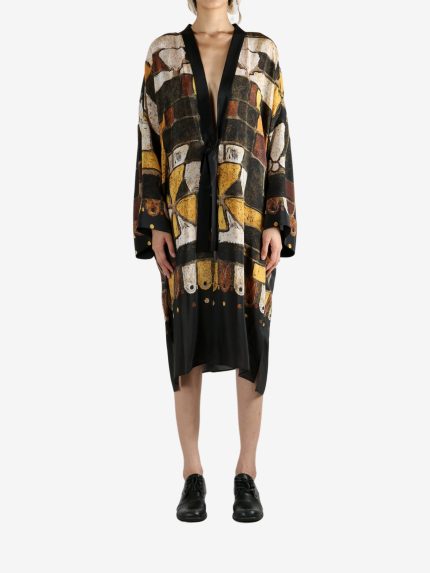 YANGKEHAN -Women Elegant Floral Robe Coat
