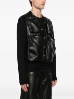 RICK OWENS - Men Gilet In Pelle Imbottito Cargo Vest - Image 2