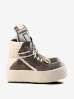 RICK OWENS - Men Leather Mega Bumper Geobasket