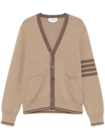 THOM BROWNE - Men Milano Stitch V Neck Knitwear - Image 5