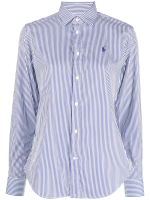 POLO RALPH LAUREN - Women 12/2 Yd Ctn Pw-Ls Crlte St-Long Sleevebutton Front Shirt - Image 5