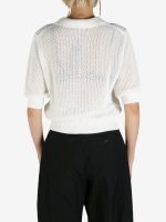 MARGARET HOWELL - Women Pointelle Polo Shirt - Image 3