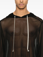RICK OWENS - Men Viscose Hoodie - Image 4
