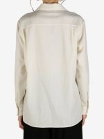 AURALEE - Women Cashmere Button Up Blouse - Image 3