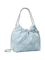 TORY BURCH - Women Fleming Denim Mini Hobo Bag - Image 4