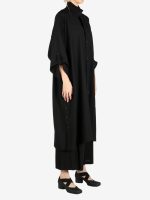 YOHJI YAMAMOTO - Women Side Gather Detail Coat - Image 2
