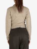 AURALEE - Women Brushed Super Kid Mohair Knit Short Polo - Image 4