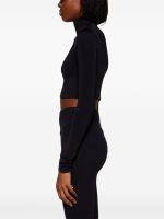 BALENCIAGA - Women Cropped Turtleneck Top - Image 2