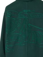 BURBERRY - Men Embroidered EKD Casual Overshirt - Image 4