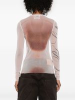 JEAN PAUL GAULTIER - Women Printed "Le Classique" Mesh Top - Image 3