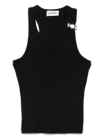JEAN PAUL GAULTIER - Women "Gaultier" Piercing Detail Tank Top - Image 5