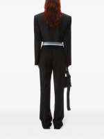 ALEXANDER WANG - Women Logo Elastic High Waisted Pleated Pant - Image 3