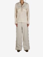 COMMUNS - Women Vintage Striped Long Sleeve Shirt - Image 4