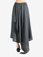 Y'S - Women Y-Pants w/ Scarf Fabric Skirts - Image 3