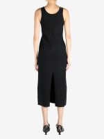 AURALEE - Women Cotton Silk Stretch Double Face Knit Dress - Image 3