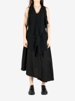 YOHJI YAMAMOTO - Women Draped Long Vest - Image 4