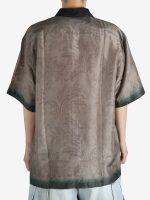 DRIES VAN NOTEN - Men Silk Short Sleeved Shirt - Image 3