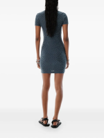 T BY ALEXANDER WANG - Women Jacquard Logo Mini Dress - Image 3