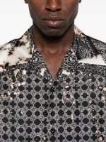 AMIRI - Men Bleach Bandana Bowling Shirt - Image 3