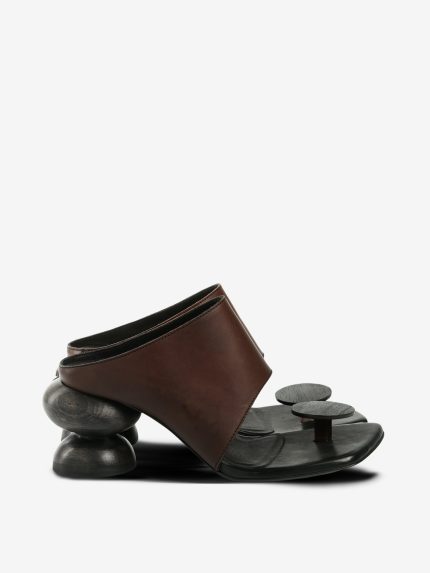 UMA WANG - Women Stone Mule Open Doub Shoes