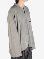 ZIGGY CHEN - Men Gathered Long Sleeve T-Shirt - Image 2