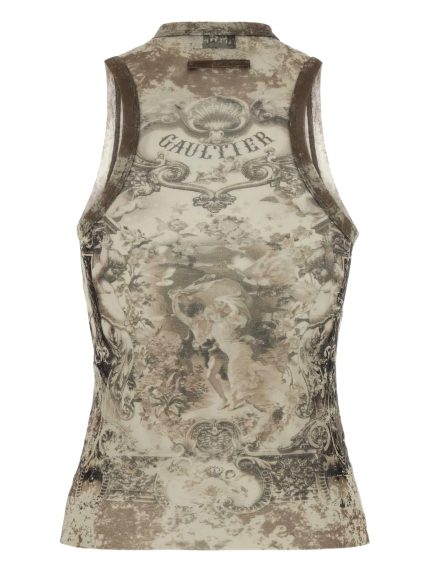 JEAN PAUL GAULTIER - Women Mesh "Médaillon" Tank Top