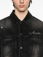 AMIRI - Men Bleach Bandana OS Denim Jacket - Image 4