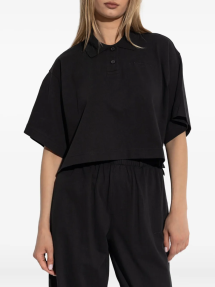 ALEXANDER WANG - Women SS Cropped Polo T-Shirt