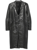RICK OWENS - Men Leather Lido Coat - Image 5