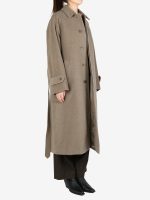 AURALEE - Women Super Fine Wool Mosser Soutien Collar Coat - Image 2