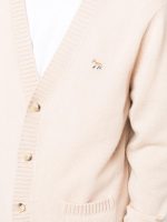 MAISON KITSUNE - Men Baby Fox Patch Cosy Cardigan - Image 4