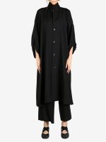 YOHJI YAMAMOTO - Women Side Gather Detail Coat