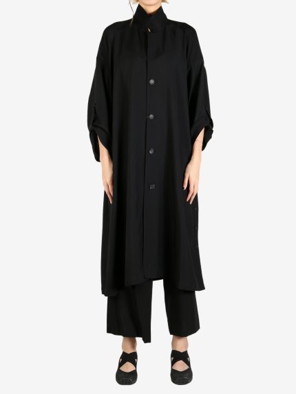 YOHJI YAMAMOTO - Women Side Gather Detail Coat