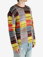 THE ELDER STATESMAN - Men Patchwork Scrap Crew - Image 2