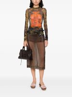JEAN PAUL GAULTIER - Women Mesh "Médaillon" Long Sleeved Top