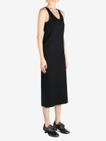 AURALEE - Women Cotton Silk Stretch Double Face Knit Dress - Image 2